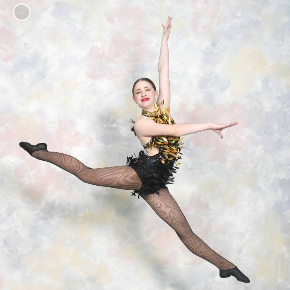 Glamour Dance Competition Costume, Small Adult Gem
